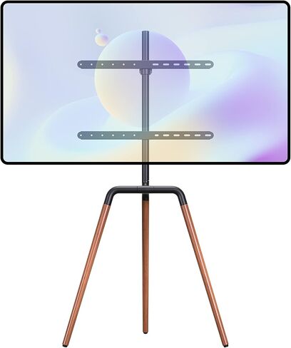 ProMounts Modern Exhibition TV Stand Mount for 42-84 inch LED LCD OLED Plasma Flat and Curved TV Screens, 4 Leg Modern Studio TV Stand Holds 99 lbs, Max VESA 600x400 in Kuwait