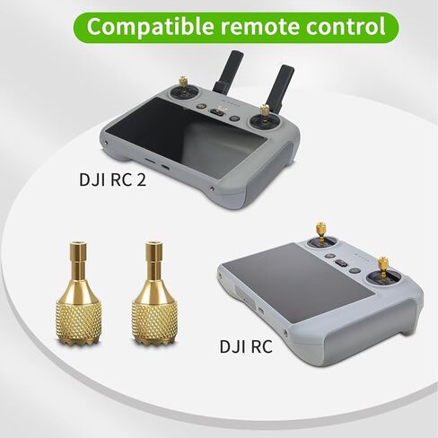 عصا التحكم Hanatora لـ DJI RC، RC 2 (Air 3، Mini 3 Pro، Mini 3، Mavic 3 Classic/Pro Drone)، ملحقات الإبهام المعدنية للتحكم عن بعد (أخضر) in Kuwait