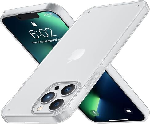 حافظة ORIbox لهاتف iPhone 14 لهاتف iPhone 13 شفافة، مع حماية من الصدمات في 4 زوايا، حافظة iPhone 14/13 شفافة للنساء والرجال والفتيات والأولاد والأطفال، حافظة لهاتف iPhone 14/13 شفاف in Kuwait