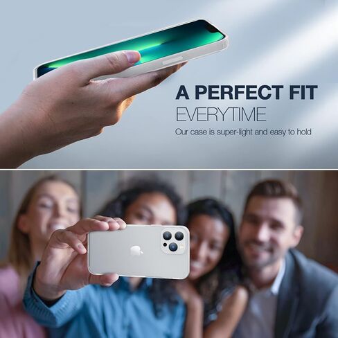 حافظة ORIbox لهاتف iPhone 14 لهاتف iPhone 13 شفافة، مع حماية من الصدمات في 4 زوايا، حافظة iPhone 14/13 شفافة للنساء والرجال والفتيات والأولاد والأطفال، حافظة لهاتف iPhone 14/13 شفاف in Kuwait