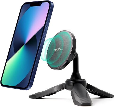 MAXCAM Magnetic Tripod Mount Phone Holder Adapter for iPhone 15/14/13/12 Series in Kuwait
