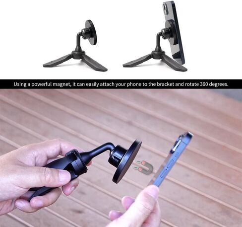 MAXCAM Magnetic Tripod Mount Phone Holder Adapter for iPhone 15/14/13/12 Series in Kuwait