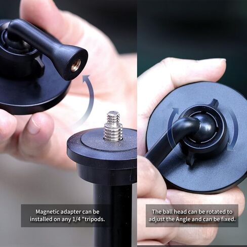 MAXCAM Magnetic Tripod Mount Phone Holder Adapter for iPhone 15/14/13/12 Series in Kuwait