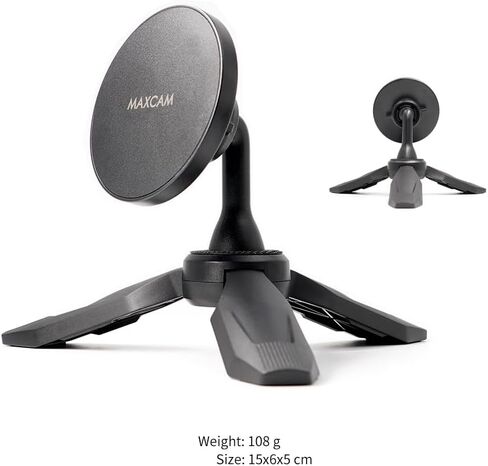 MAXCAM Magnetic Tripod Mount Phone Holder Adapter for iPhone 15/14/13/12 Series in Kuwait