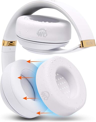 WC SweatZ Studio - Patented Covers for Beats Studio 3 (A1914) & 2 (B0500) | Made by Wicked Cushions | Made with Premium Silicone | Also fits B0501 | Black in Kuwait