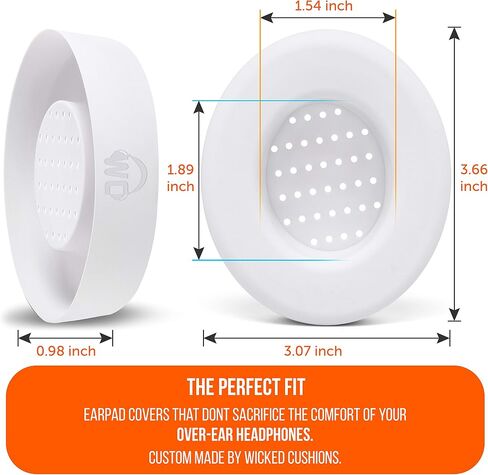 WC SweatZ Studio - Patented Covers for Beats Studio 3 (A1914) & 2 (B0500) | Made by Wicked Cushions | Made with Premium Silicone | Also fits B0501 | Black in Kuwait