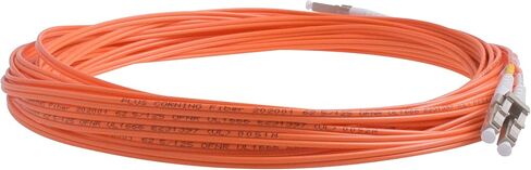 SpeedyFiberTX Multimode OM1 62.5/125 Fiber Patch Cable, Duplex LC to LC, Slim Zipcord OFNR Cable Jacket (Orange OFNR OM1-1 Pack, 5 Meter / 16.40 Feet) in Kuwait
