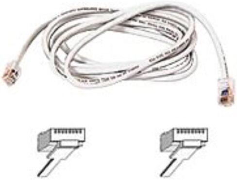 Belkin A3L791-07-WHT 7ft 10/100BT CAT5E Patch RJ45M/RJ45M White in Saudi Arabia