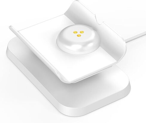 Charging Dock/Base for Meta Portal Go-Rotatable to Adjust the Angle Charging Stand for Facebook Portal Go Smart Video Calling for Office, Home with 45W PD Charging Adapter(White) in Kuwait