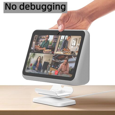 Charging Dock/Base for Meta Portal Go-Rotatable to Adjust the Angle Charging Stand for Facebook Portal Go Smart Video Calling for Office, Home with 45W PD Charging Adapter(White) in Kuwait