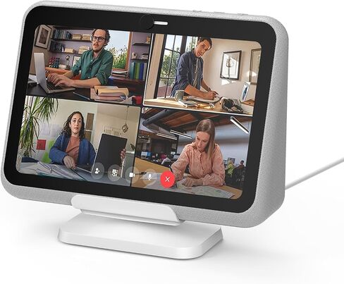 Charging Dock/Base for Meta Portal Go-Rotatable to Adjust the Angle Charging Stand for Facebook Portal Go Smart Video Calling for Office, Home with 45W PD Charging Adapter(White) in Kuwait