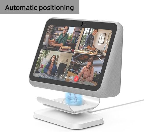 Charging Dock/Base for Meta Portal Go-Rotatable to Adjust the Angle Charging Stand for Facebook Portal Go Smart Video Calling for Office, Home with 45W PD Charging Adapter(White) in Kuwait