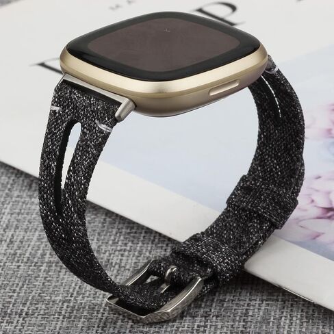أحزمة EverSnows المنسوجة الرفيعة المتوافقة مع Fitbit Sense/Sense 2/Fitbit Versa 3/Versa 4، بديل حزام رياضي من القماش الناعم للرجال والنساء in Kuwait