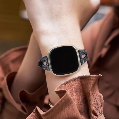 أحزمة EverSnows المنسوجة الرفيعة المتوافقة مع Fitbit Sense/Sense 2/Fitbit Versa 3/Versa 4، بديل حزام رياضي من القماش الناعم للرجال والنساء in Kuwait