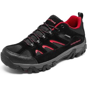 Osterland Men's Hiking Shoes - Outdoor Low-Top Trekking Trail Shoes,Waterproof Lightweight Walking Shoes,Work Sneakers Hiking Shoes for Men
