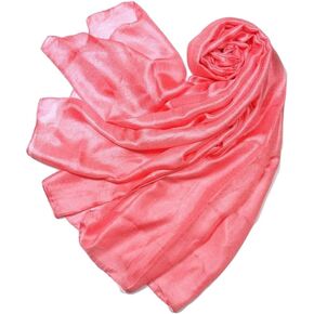 Shanlin Solid Color Silk Feel Long Scarves