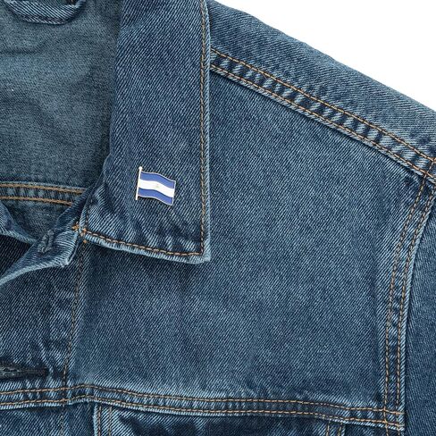 Nicaragua Lapel Pin Country Enamel Made of Metal Souvenir Hat Men Women Patriotic Nicaraguan (Waving Flag Lapel Pin) in Saudi Arabia