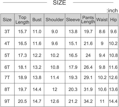POBIDOBY Boys Girls Pajamas Set Cotton Little Kids Jammies Solid Long Sleeve T-Shirt and Pants in Saudi Arabia