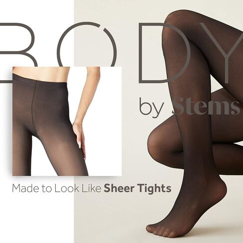 جوارب طويلة مبطنة من Body By Stems Skin Illusion - عزز من مظهرك بتغطية خالية من العيوب in Kuwait