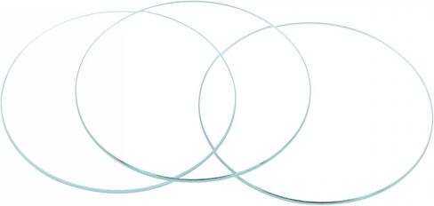 uxcell 8 عبوات 17 ملم ضياء. مشاهدة عدسة زجاجية كريستالية، قبة واحدة مستديرة بسُمك حافة 1.4 مم لإصلاح صانع الساعات in Kuwait