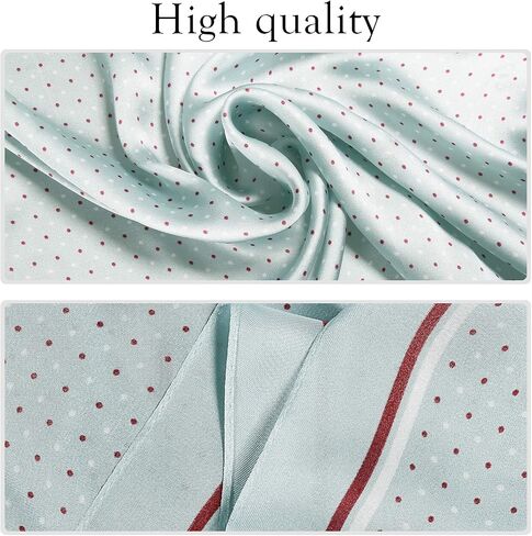 SOJOS Vintage Bandanas Square Polka Dot Scarfs for Women 27'' x 27'' Silk Like Scarf Neckerchief Grace SC317 in Saudi Arabia