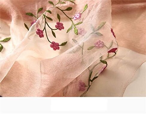 Alysee Women Lovely Silk&Wool Mixed Floral Embroidered Scarf Shawl Wrap in Kuwait