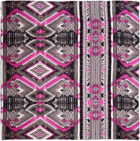 Wyoming Traders Aztec Cowboy Wild Rag 100% وشاح حريري باندانا متعدد الألوان 34.5 بوصة in Kuwait