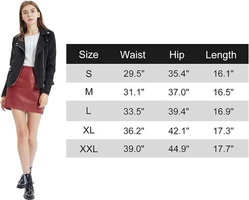 تنورة جلدية نسائية من Fahsyee، تنورة Bodycon صناعية صغيرة عالية الخصر كاجوال بسحاب من البولي يوريثان مقاس كبير in Kuwait