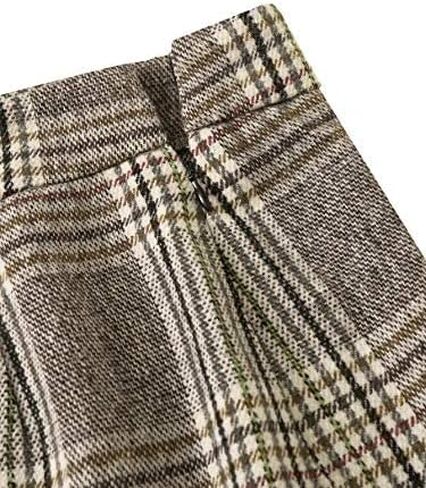 Floerns Women's Plaid High Waist Bodycon Mini Skirt in Kuwait