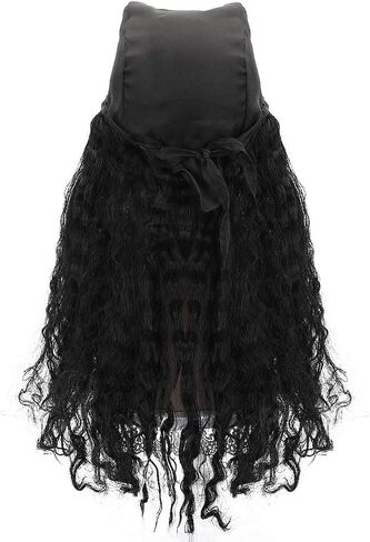 شعر مستعار تنكري طويل مجعد للرجال مع منديل لحفلات الهالوين in Kuwait