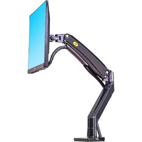 North Bayou Desk Mount Full Motion Swivel Computer Monitor Arm with 13 Inches Adjustable Height for Screens Up to 30 Inches, Black in Kuwait