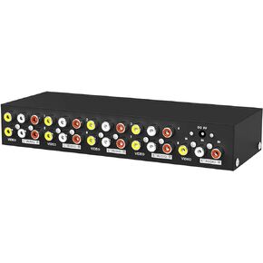 MT-VIKI 4 Way 3 RCA Splitter لتوزيع صوت الفيديو المركب (1 في 4 خارج) in Kuwait
