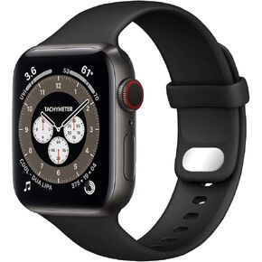 NUKELOLO Sport Band Compatible with Apple Watch Bands 38mm 41mm 40mm 45mm 44mm 42mm, Soft Silicone Replacement Strap Compatible for iWatch Series SE 7 6 5 4 3 2 1 Women Men in Saudi Arabia