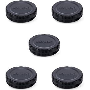 JJC Body & Rear Lens Cap Cover for Olympus Micro 4/3 Mount Cameras, 5-Pack | for Olympus E-M10 Mark IV III E-M5 Mark III II E-M1 Mark III II E-PL9, E-PL8 E-PL7 E-P5 Pen-F Lumix DC-GH5 DC-GH5s DC-G95 in Saudi Arabia