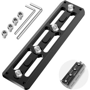 NEEWER M Lok Arca Rail Type Quick Release Plate, 5.51"/140mm Rifle Tripod Adapter with 4 M Lok Slot Interface, Only Compatible with Arca Swiss Clamp and Compatible with RRS Dovetail Tripod Mount in Saudi Arabia