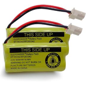 2.4V 800mAh BT183342 BT283342 BT166342 BT266342 BT162342 BT262342 Battery Compatible with CS6114 CS6419 CS6719 EL52300 CL80111 Cordless Handset Phone (2 Pack)