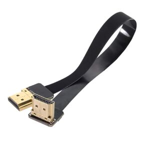 cablecc CYFPV FPV HDMI Male to Up Angled 90D HDMI Male HDTV FPC Flat Cable for FPV HDTV Multicopter Aerial Photography (50cm)