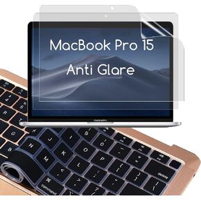 KEANBOLL 2 واقي شاشة غير لامع مضاد للوهج لجهاز Apple MacBook Pro 15 بوصة شاشة ريتينا 2012-2015 (الموديل: A1398) مع غلاف لوحة مفاتيح مفاجئ، يساعد على تقليل التعب لعينيك in Kuwait