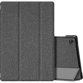 Fintie Slim Case for Samsung Galaxy Tab A8 10.5 Inch 2022 Model (SM-X200/X205/X207), Ultra Thin Lightweight Hard Back Shell Tri-Fold Stand Cover with Auto Wake/Sleep, Blooming Hibiscus