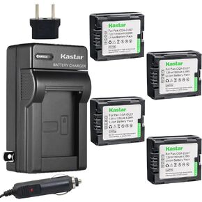 بطارية Kastar 2-Pack + شاحن بديل لباناسونيك CGA-DU06 CGA-DU07 CGA-DU14 CGA-DU21 VW-VBD070 VBD140 VBD210 PV-GS31 PV-GS33PV-GS34 PV-GS35 PV-GS39 PV-GS400 PV-GS500 PV-GS50 بف-GS50S بف-GS55 in Kuwait
