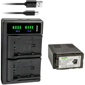 Kastar VW-VBG6 LTD2 USB Battery Charger Replacement for Panasonic VW-VBG6 VW-VBG6GK VW-VBG6-K VW-VBG6PPK, CGA-E625 Battery, Panasonic DE-A38, VSK0631, VSK0698 Charger in Saudi Arabia