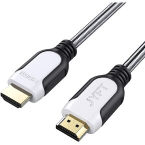 كابل JYFT HDMI بطول 6 أقدام - HDMI 2.0 (4K @ 60 إطارًا في الثانية)، سرعة عالية مع إيثرنت 18 جيجابت في الثانية، إرجاع الصوت، فيديو 4K 2016P HD، 1080P 3D، بلو راي، يدعم Apple TV، Xbox، PS3، PS4، HDTV، حزمة واحدة in Kuwait