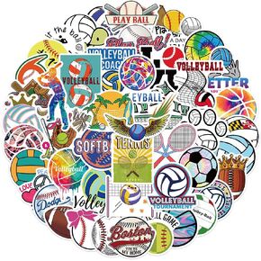 Soccer Stickers for Water Bottles, I Love Soccer Stickers for Kids, Boys, Teens, Adults, 50PCS Vinyl Waterproof Stickers Bulk Gift, Soccer Sports Party Favors, Soccer Decorations (Soccer)