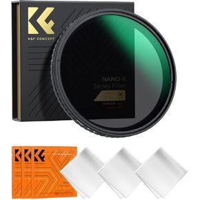K&F Concept 37mm Variable ND Filter ND2-ND32 Camera Lens Filter (1-5 Stops) No X Cross HD Neutral Density Filter with 28 Multi-Layer Coatings Waterproof (Nano-X Series)