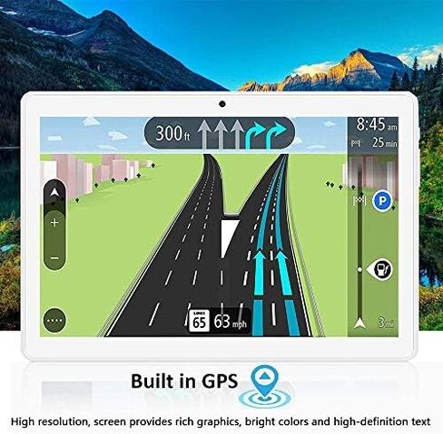 ZONKO Tablet 10.1 Inch Android Tablet with 2GB RAM+32GB ROM+128GB Expandable Storage, Dual Sim Card Slot for 3G Phone Call, Support WiFi, Bluetooth, GPS(Black) in Kuwait