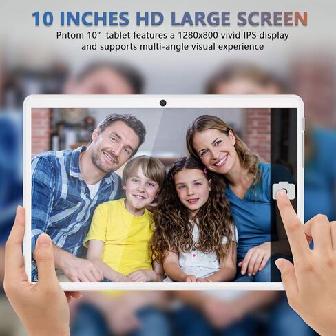 ZONKO Tablet 10.1 Inch Android Tablet with 2GB RAM+32GB ROM+128GB Expandable Storage, Dual Sim Card Slot for 3G Phone Call, Support WiFi, Bluetooth, GPS(Black) in Kuwait