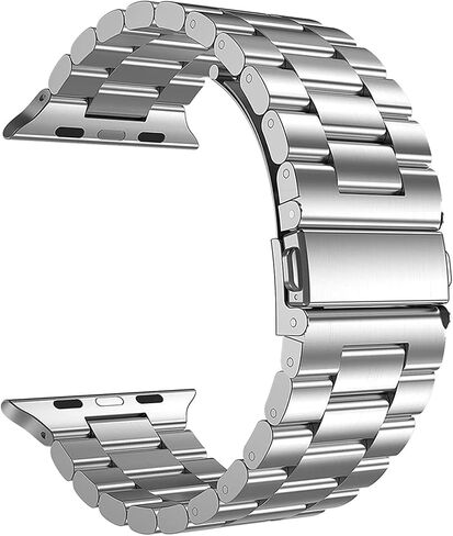 DCCBPX Smart Watch Band Stainless Steel Metal Replacement Watchband Watch Strap For 42mm 44mm 45mm 49mm Business Band in Saudi Arabia