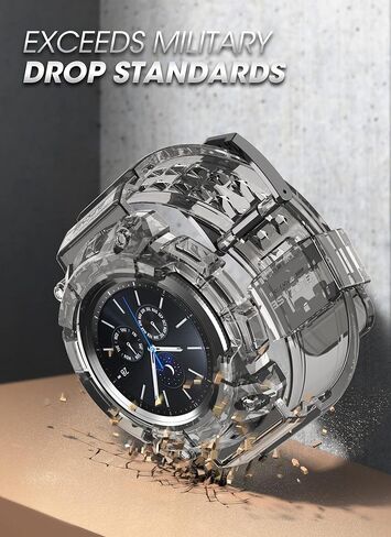 SUPCASE for Samsung Galaxy Watch 3 Case 45mm (2020) with Strap Band | Scratch-resistant Rugged Protective Cover with Adjustable Strap, Compatible with Wireless Chargers, Unicorn Beetle Pro in Kuwait