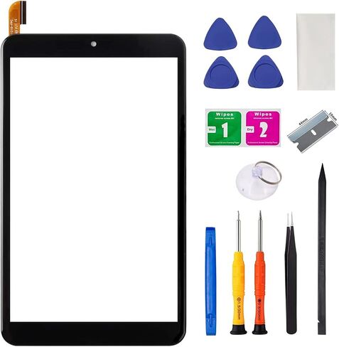 شاشة بديلة لجهاز تابلت اون سيرف 8 انش الجيل الثاني 100011885 2APUQW829 شاشة تعمل باللمس زجاج امامي in Kuwait