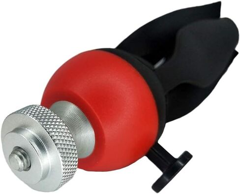 2 Pack 25mm Large Knurled Edge 1/4"-20 Female Thumb Wheel Lock Nut Adapter (Black) in Kuwait